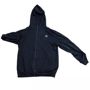 ASHY TO KLASSY Fit Full Zip Hoodie Jacket Men's LARGE Black Long Sleeve …​